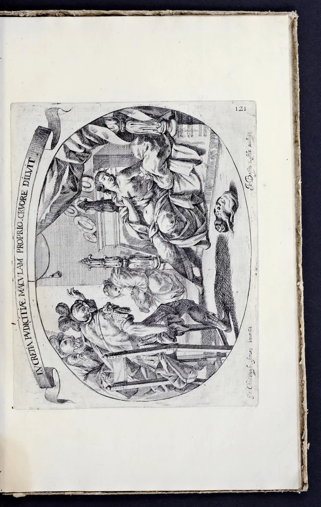An illustration from Racconto delle sontuose esequie fatte alla serenissima Isabella reina di Spagna nella chiesa maggiore della città di Milano il giorno xxij. decembre dell'anno M.D.C.XLIV, 1645, leaf 132