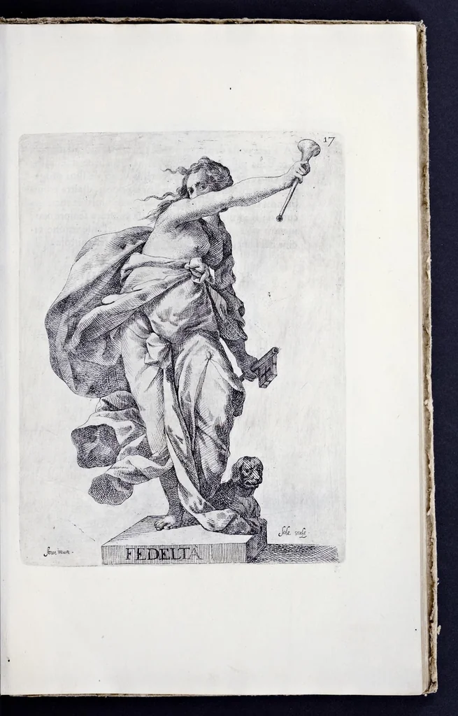 An illustration from Racconto delle sontuose esequie fatte alla serenissima Isabella reina di Spagna nella chiesa maggiore della città di Milano il giorno xxij. decembre dell'anno M.D.C.XLIV, 1645, leaf 28