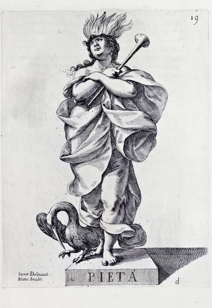 An illustration from Racconto delle sontuose esequie fatte alla serenissima Isabella reina di Spagna nella chiesa maggiore della città di Milano il giorno xxij. decembre dell'anno M.D.C.XLIV, 1645, leaf 30