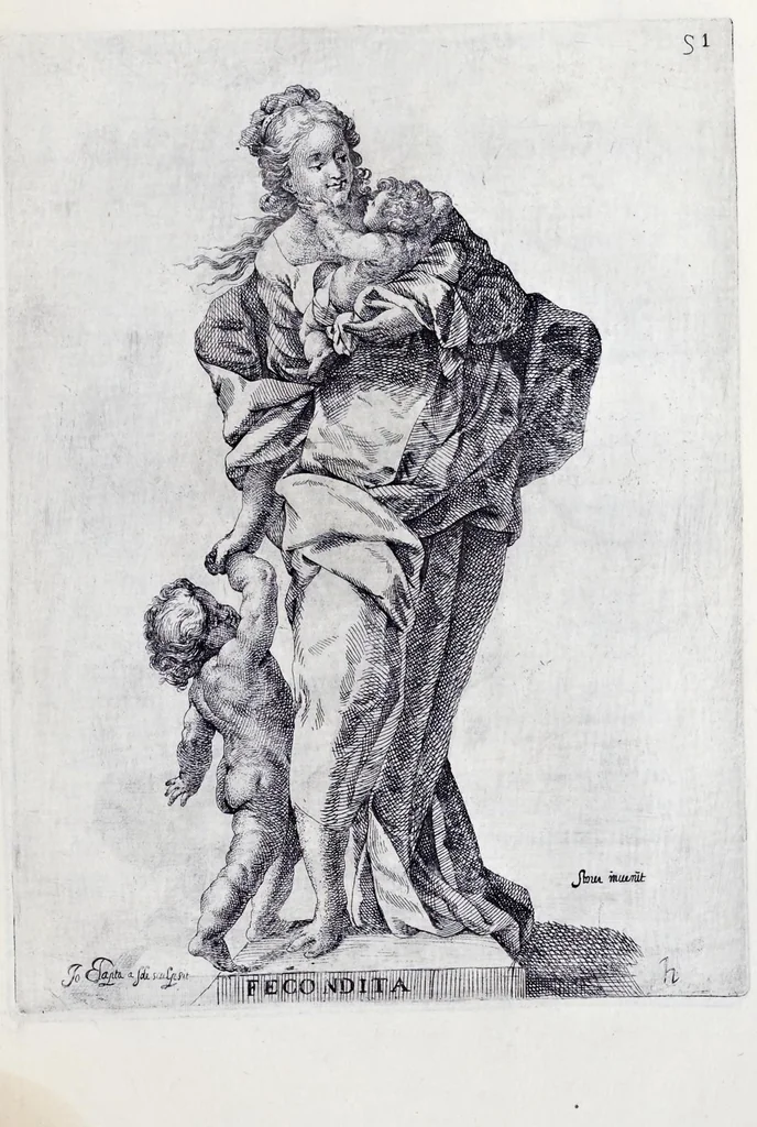 An illustration from Racconto delle sontuose esequie fatte alla serenissima Isabella reina di Spagna nella chiesa maggiore della città di Milano il giorno xxij. decembre dell'anno M.D.C.XLIV, 1645, leaf 62