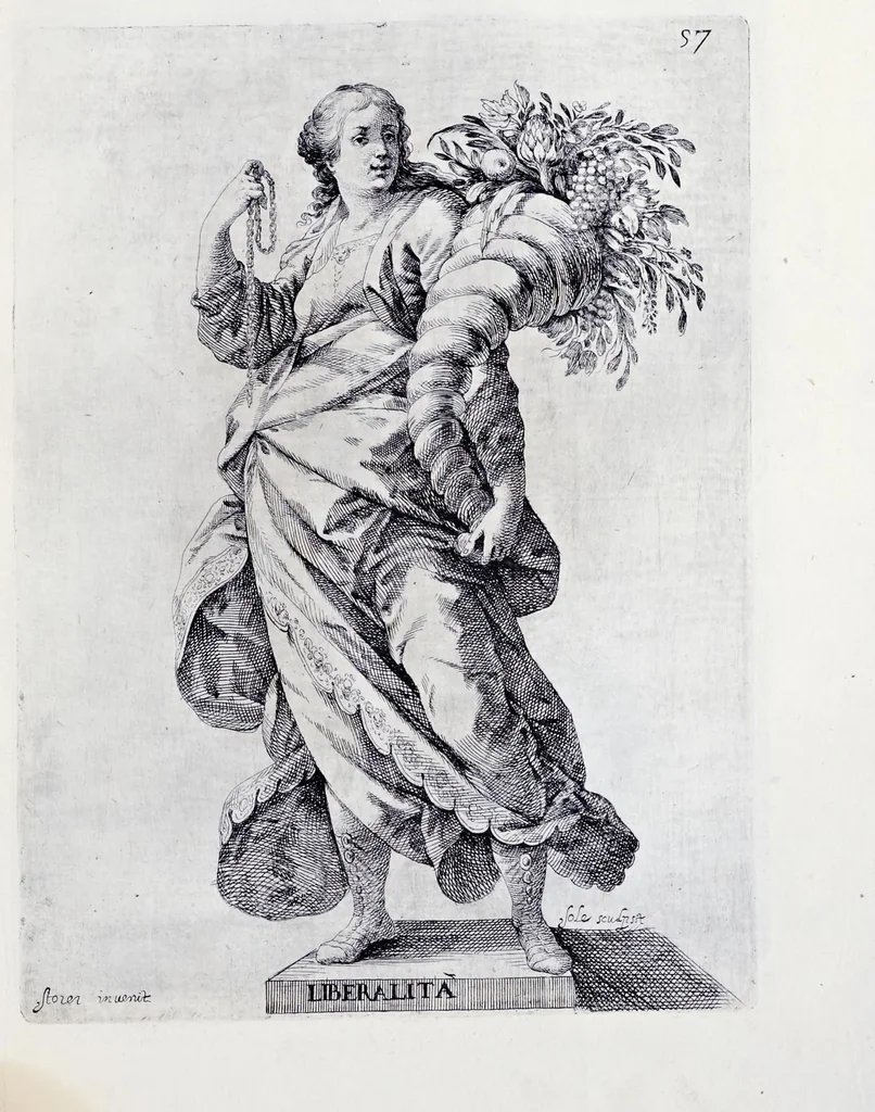 An illustration from Racconto delle sontuose esequie fatte alla serenissima Isabella reina di Spagna nella chiesa maggiore della città di Milano il giorno xxij. decembre dell'anno M.D.C.XLIV, 1645, leaf 68