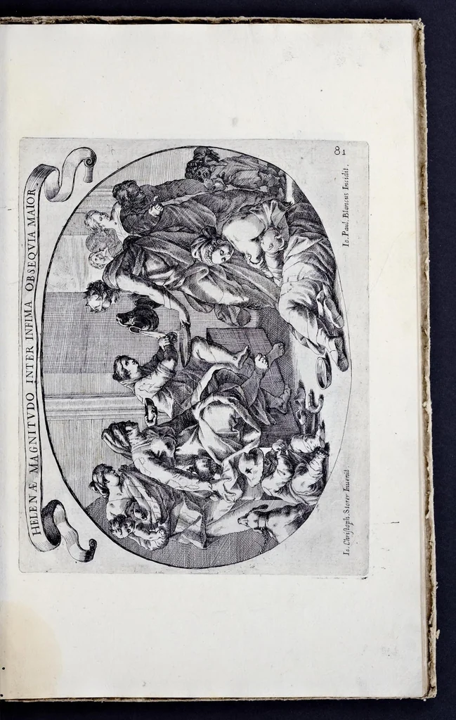 An illustration from Racconto delle sontuose esequie fatte alla serenissima Isabella reina di Spagna nella chiesa maggiore della città di Milano il giorno xxij. decembre dell'anno M.D.C.XLIV, 1645, leaf 92