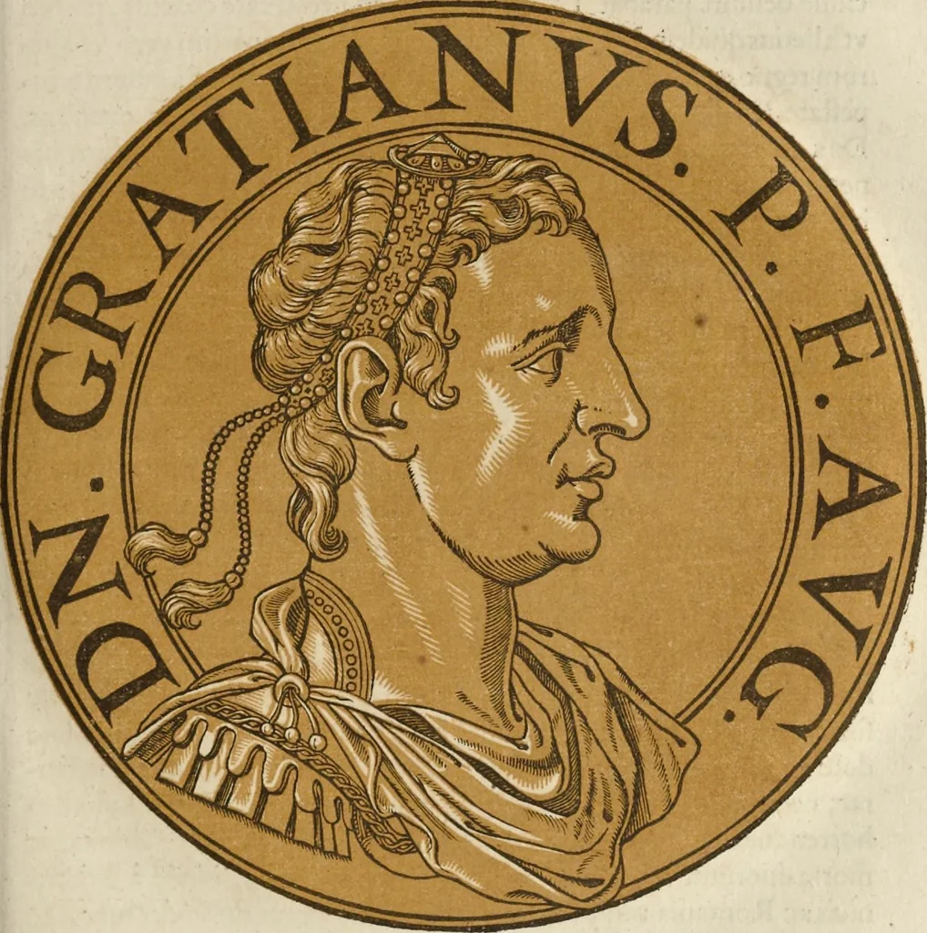 An illustration from Icones imperatorum romanorum : ex priscis numismatibus ad viuum delineatae, & breui narratione historicâ, 1645, leaf 174