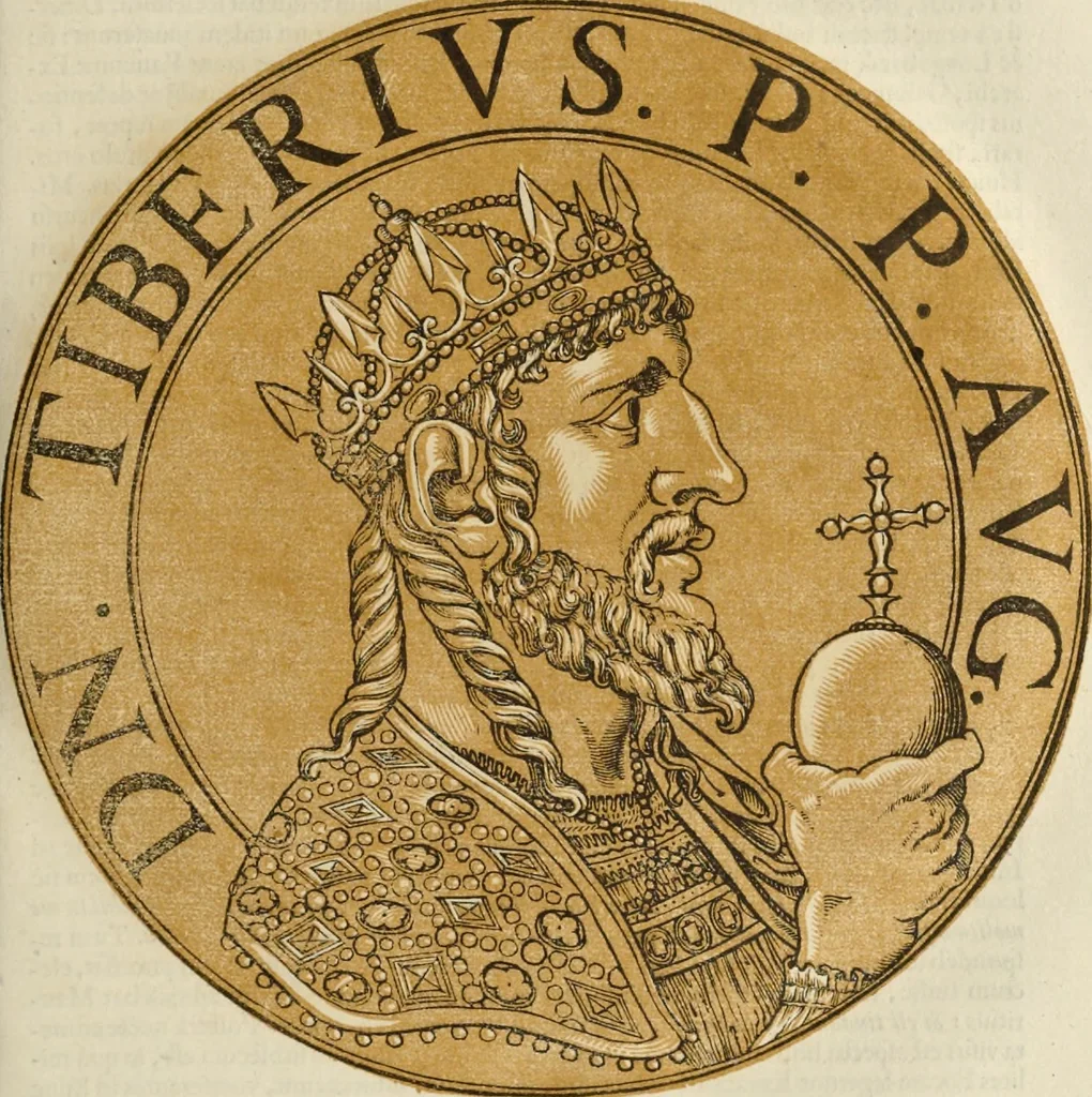 An illustration from Icones imperatorum romanorum : ex priscis numismatibus ad viuum delineatae, & breui narratione historicâ, 1645, leaf 204