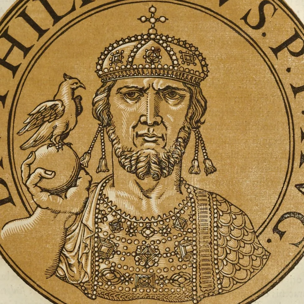 An illustration from Icones imperatorum romanorum : ex priscis numismatibus ad viuum delineatae, & breui narratione historicâ, 1645, leaf 222
