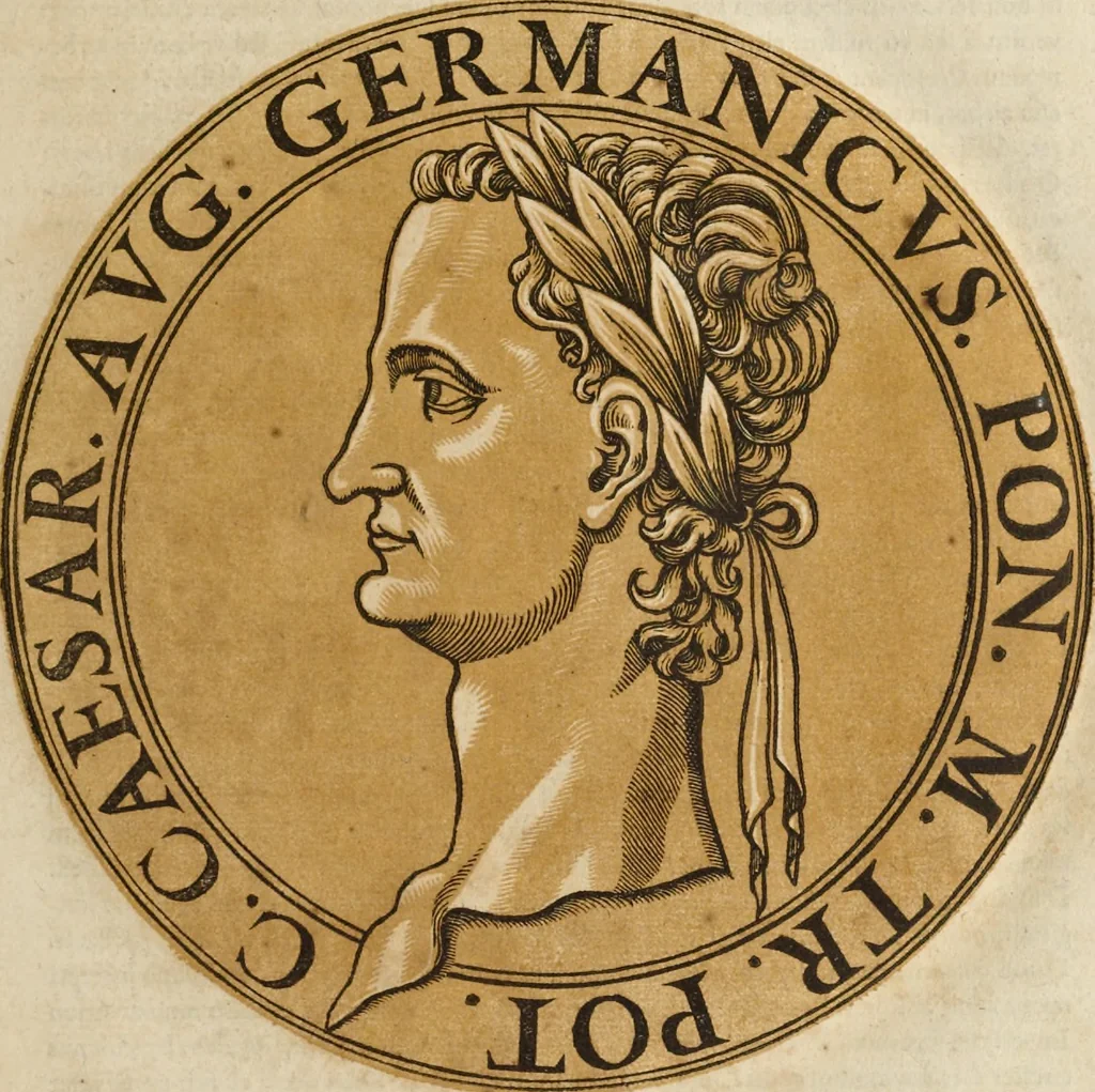 An illustration from Icones imperatorum romanorum : ex priscis numismatibus ad viuum delineatae, & breui narratione historicâ, 1645, leaf 26