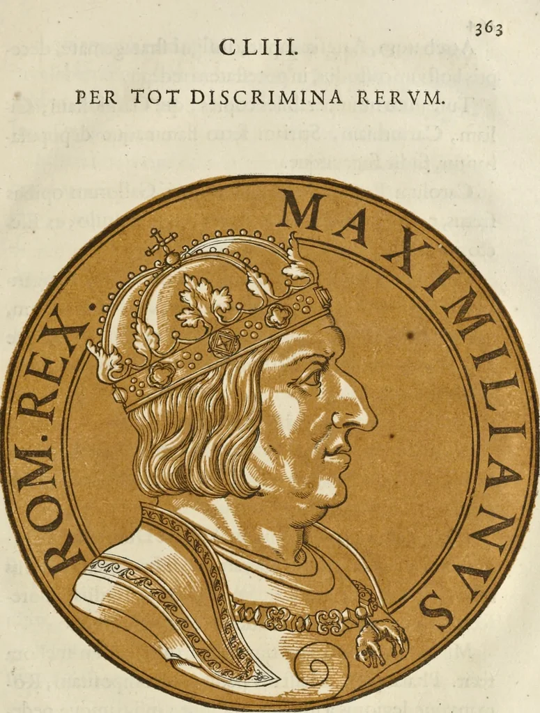 An illustration from Icones imperatorum romanorum : ex priscis numismatibus ad viuum delineatae, & breui narratione historicâ, 1645, leaf 380