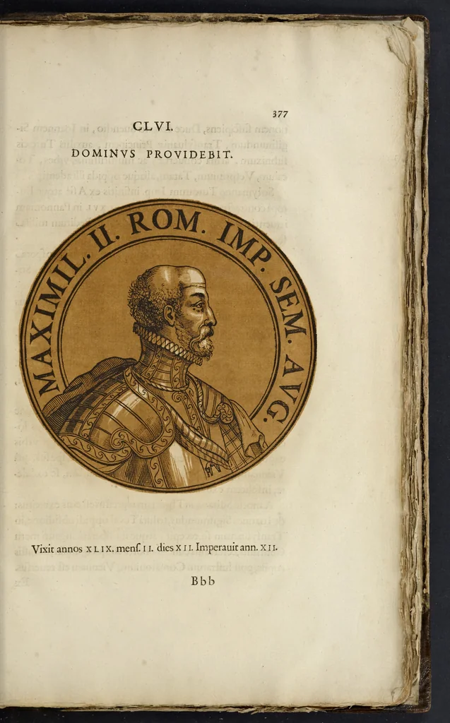 An illustration from Icones imperatorum romanorum : ex priscis numismatibus ad viuum delineatae, & breui narratione historicâ, 1645, leaf 394