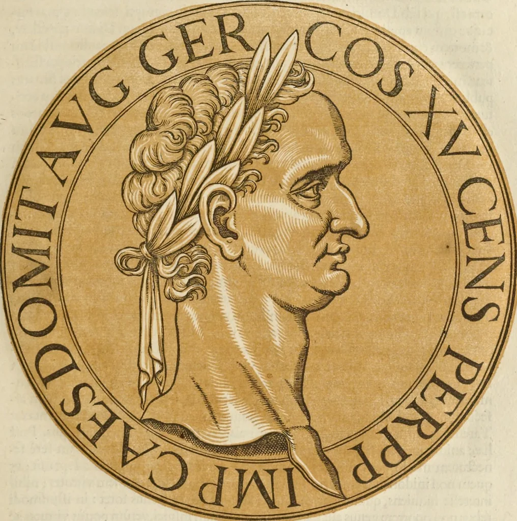An illustration from Icones imperatorum romanorum : ex priscis numismatibus ad viuum delineatae, & breui narratione historicâ, 1645, leaf 42