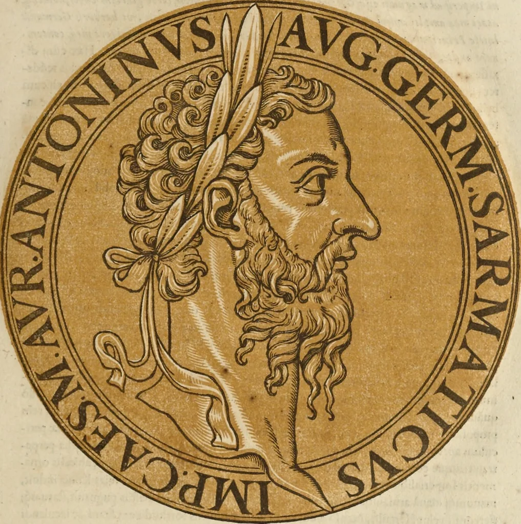 An illustration from Icones imperatorum romanorum : ex priscis numismatibus ad viuum delineatae, & breui narratione historicâ, 1645, leaf 54