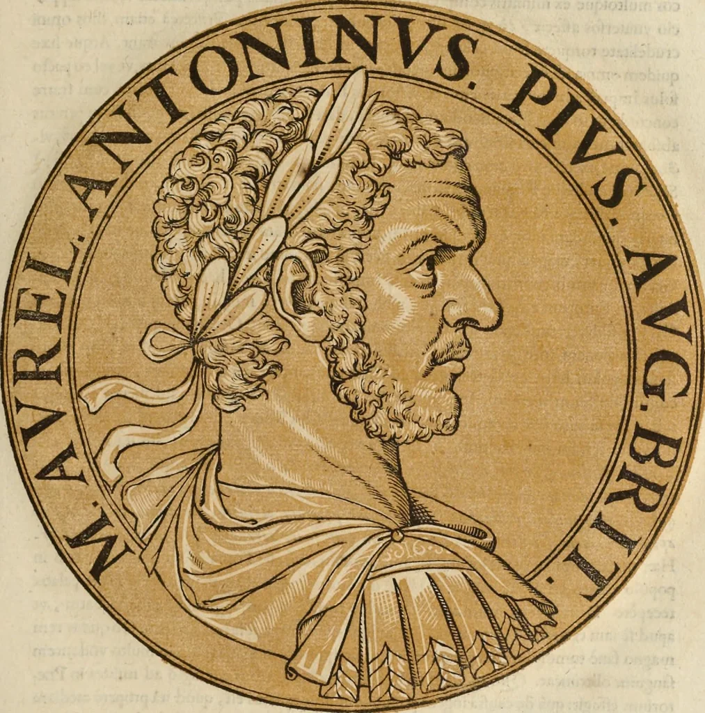 An illustration from Icones imperatorum romanorum : ex priscis numismatibus ad viuum delineatae, & breui narratione historicâ, 1645, leaf 68