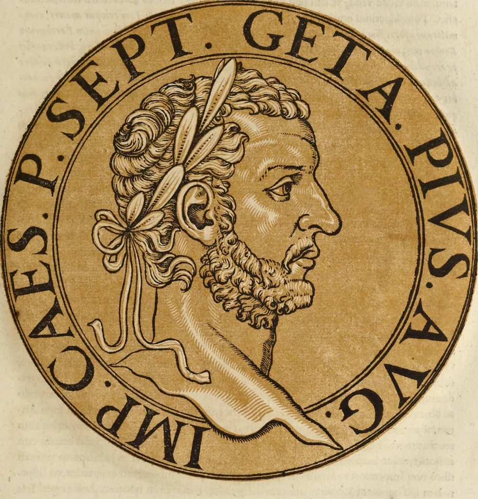 An illustration from Icones imperatorum romanorum : ex priscis numismatibus ad viuum delineatae, & breui narratione historicâ, 1645, leaf 70