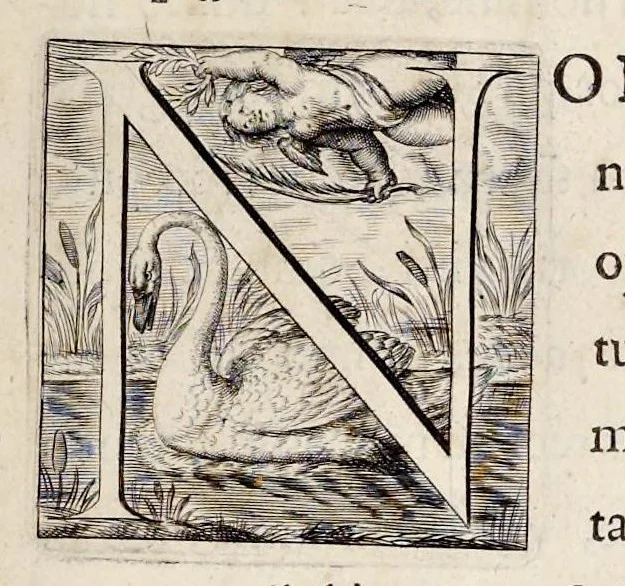 An illustration from Nicolai Vptoni De studio militari, libri quatuor. Iohan. de Bado Aureo, Tractatus de armis. Henrici Spelmanni Aspilogia, 1654, leaf 10