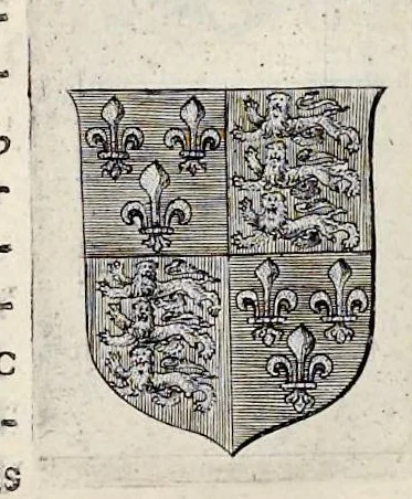 An illustration from Nicolai Vptoni De studio militari, libri quatuor. Iohan. de Bado Aureo, Tractatus de armis. Henrici Spelmanni Aspilogia, 1654, leaf 320