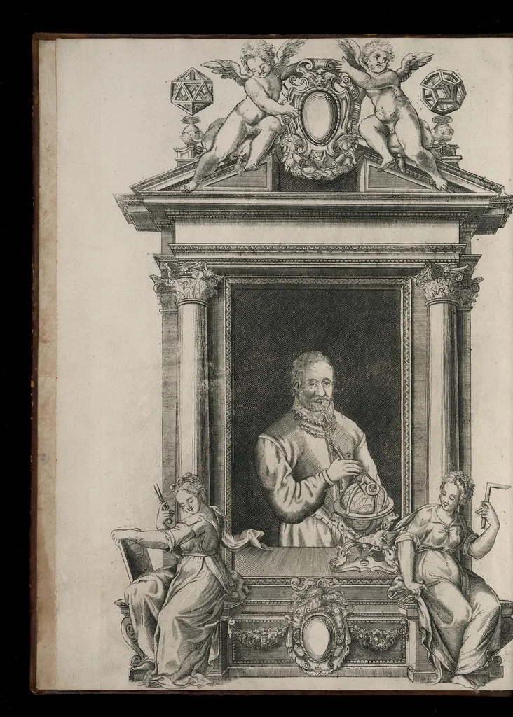 An illustration from A new treatise of architecture, according to Vitruvius : wherein is discoursed of the five orders of columns ..., 1669, leaf 5