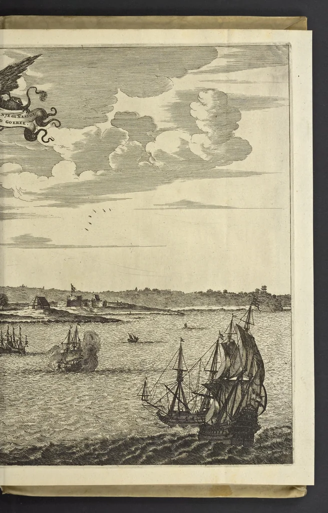 An illustration from Naukeurige beschrijvinge der Afrikaensche eylanden : als Madagaskar, of Sant Laurens, Sant Thomee, d'eilanden van Kanarien, Kaep de Verd, Malta, en andere ..., 1668, leaf 108