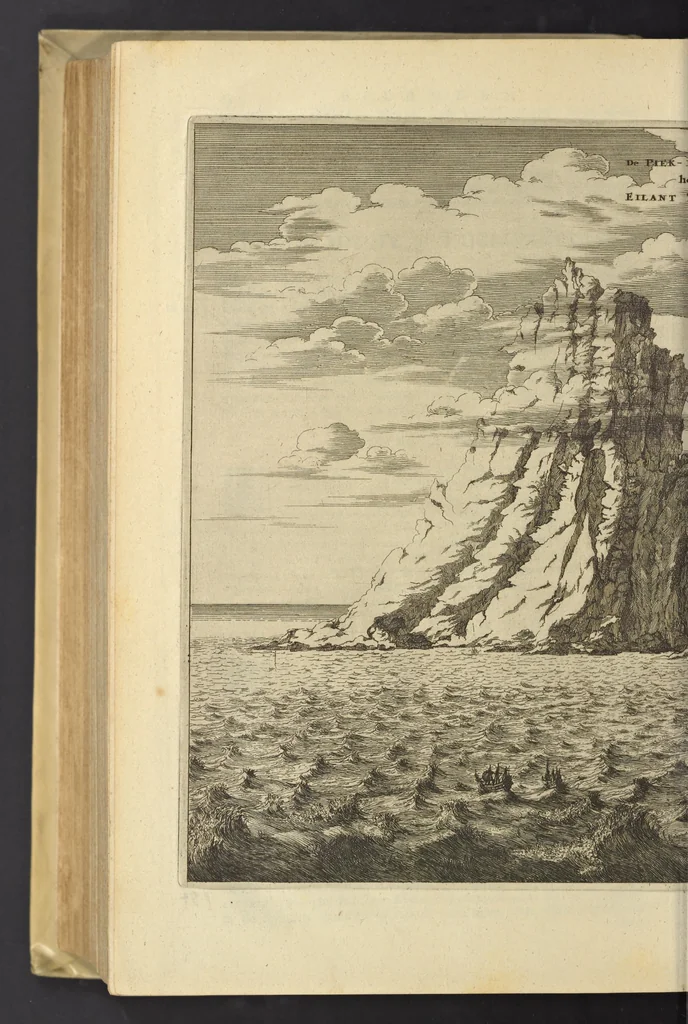 An illustration from Naukeurige beschrijvinge der Afrikaensche eylanden : als Madagaskar, of Sant Laurens, Sant Thomee, d'eilanden van Kanarien, Kaep de Verd, Malta, en andere ..., 1668, leaf 123