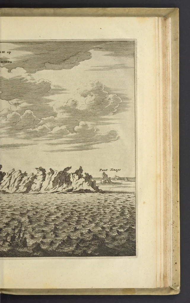 An illustration from Naukeurige beschrijvinge der Afrikaensche eylanden : als Madagaskar, of Sant Laurens, Sant Thomee, d'eilanden van Kanarien, Kaep de Verd, Malta, en andere ..., 1668, leaf 124
