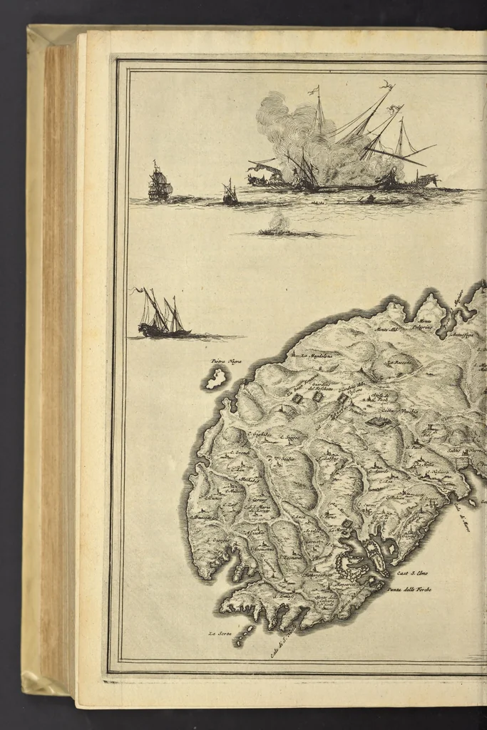 An illustration from Naukeurige beschrijvinge der Afrikaensche eylanden : als Madagaskar, of Sant Laurens, Sant Thomee, d'eilanden van Kanarien, Kaep de Verd, Malta, en andere ..., 1668, leaf 135
