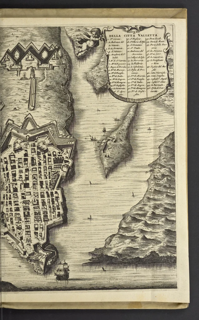 An illustration from Naukeurige beschrijvinge der Afrikaensche eylanden : als Madagaskar, of Sant Laurens, Sant Thomee, d'eilanden van Kanarien, Kaep de Verd, Malta, en andere ..., 1668, leaf 142