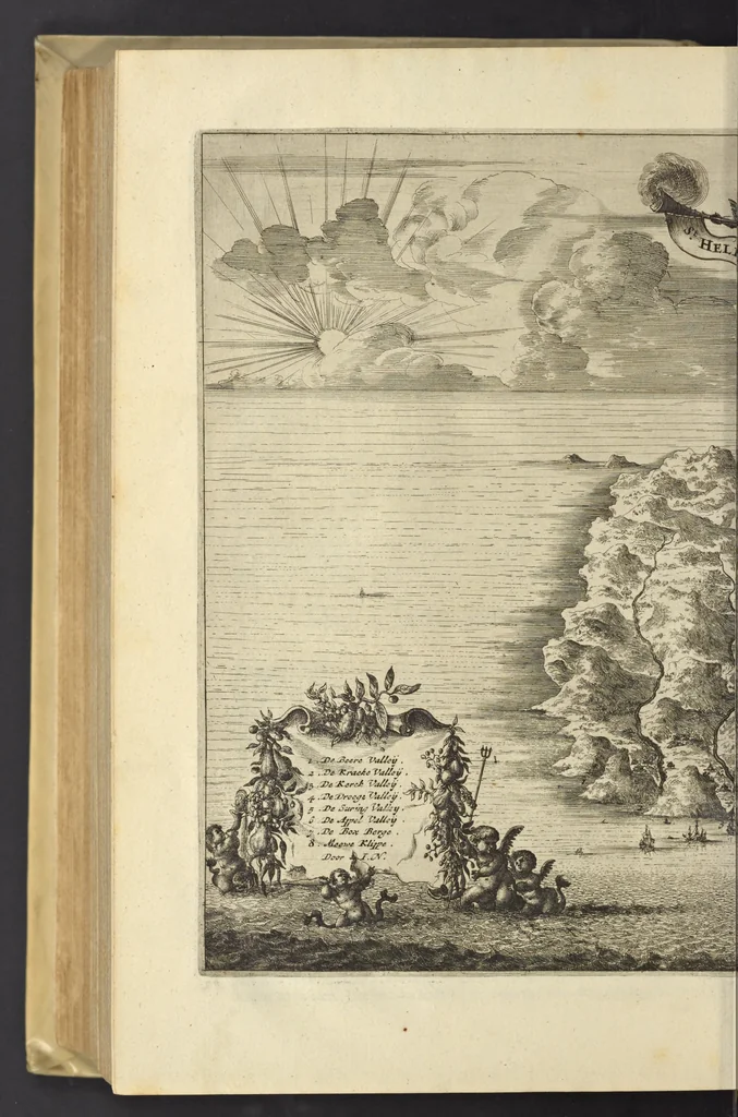 An illustration from Naukeurige beschrijvinge der Afrikaensche eylanden : als Madagaskar, of Sant Laurens, Sant Thomee, d'eilanden van Kanarien, Kaep de Verd, Malta, en andere ..., 1668, leaf 91
