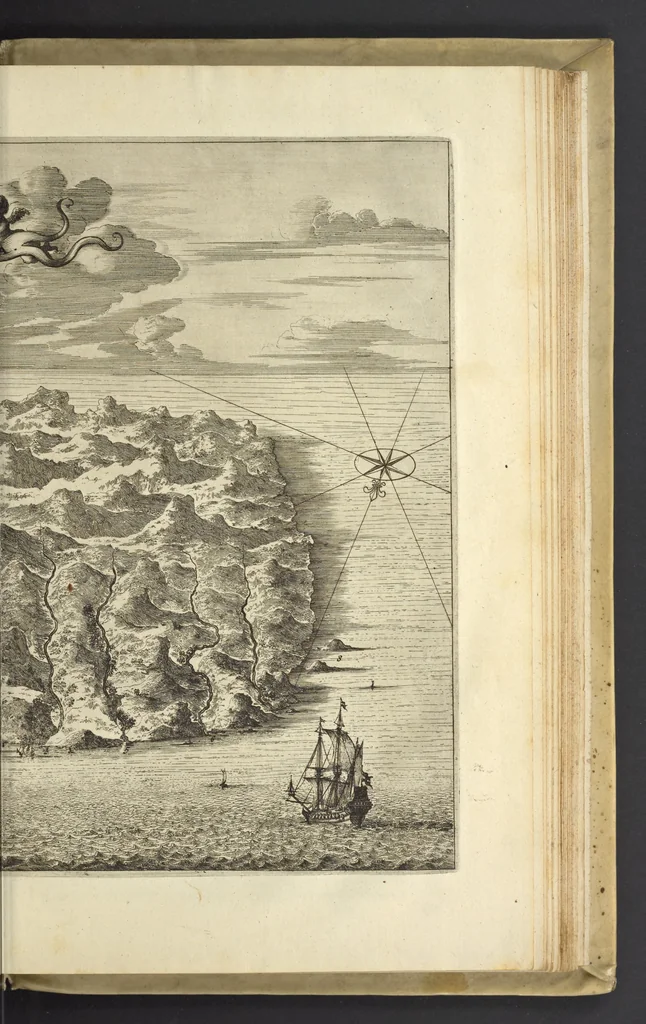 An illustration from Naukeurige beschrijvinge der Afrikaensche eylanden : als Madagaskar, of Sant Laurens, Sant Thomee, d'eilanden van Kanarien, Kaep de Verd, Malta, en andere ..., 1668, leaf 92