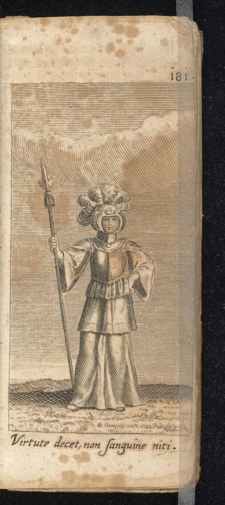 An illustration from Politische Philosophie : welche von denen fürnehmsten Arcanis der allgemeinen Policey tractirt, dieselbe mit allerhand politischen Discursen erleutert, und mit unterschiedlichen schönen Historien bekräfftiget, nicht weniger auch heutiger Statisten subtile und Machiavellische Griff an das helle Taglicht stellet, 1668, leaf 222