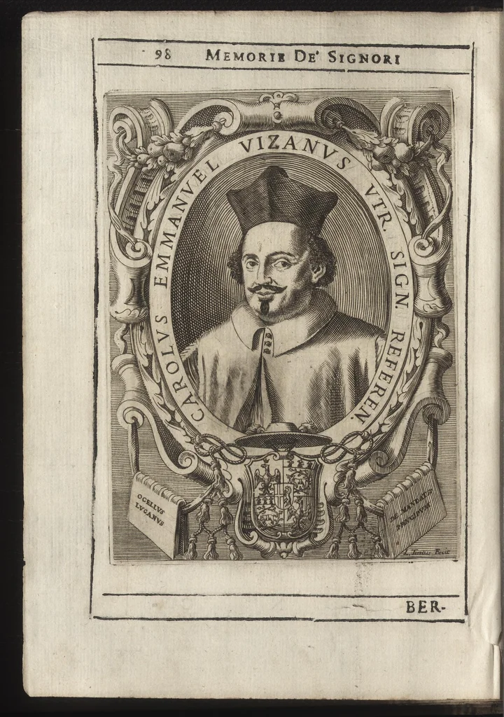 An illustration from Memorie imprese, e ritratti de' signori Accademici Gelati di Bologna, 1672, leaf 131