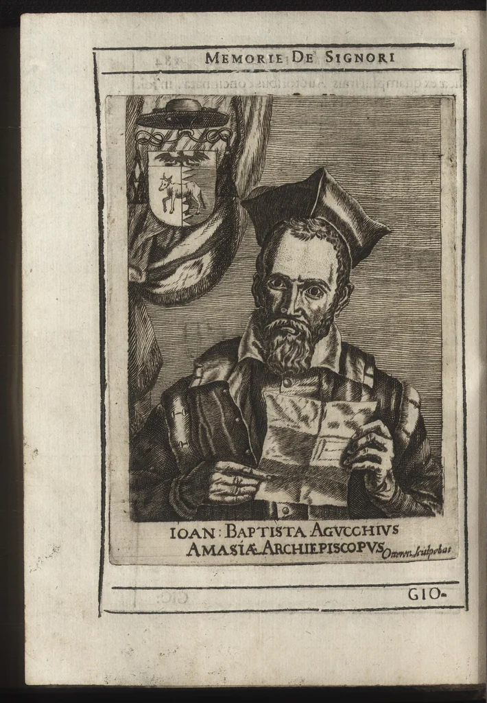An illustration from Memorie imprese, e ritratti de' signori Accademici Gelati di Bologna, 1672, leaf 217