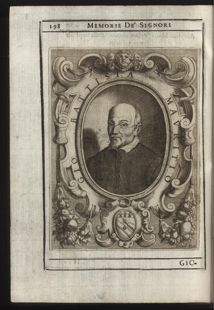 An illustration from Memorie imprese, e ritratti de' signori Accademici Gelati di Bologna, 1672, leaf 231