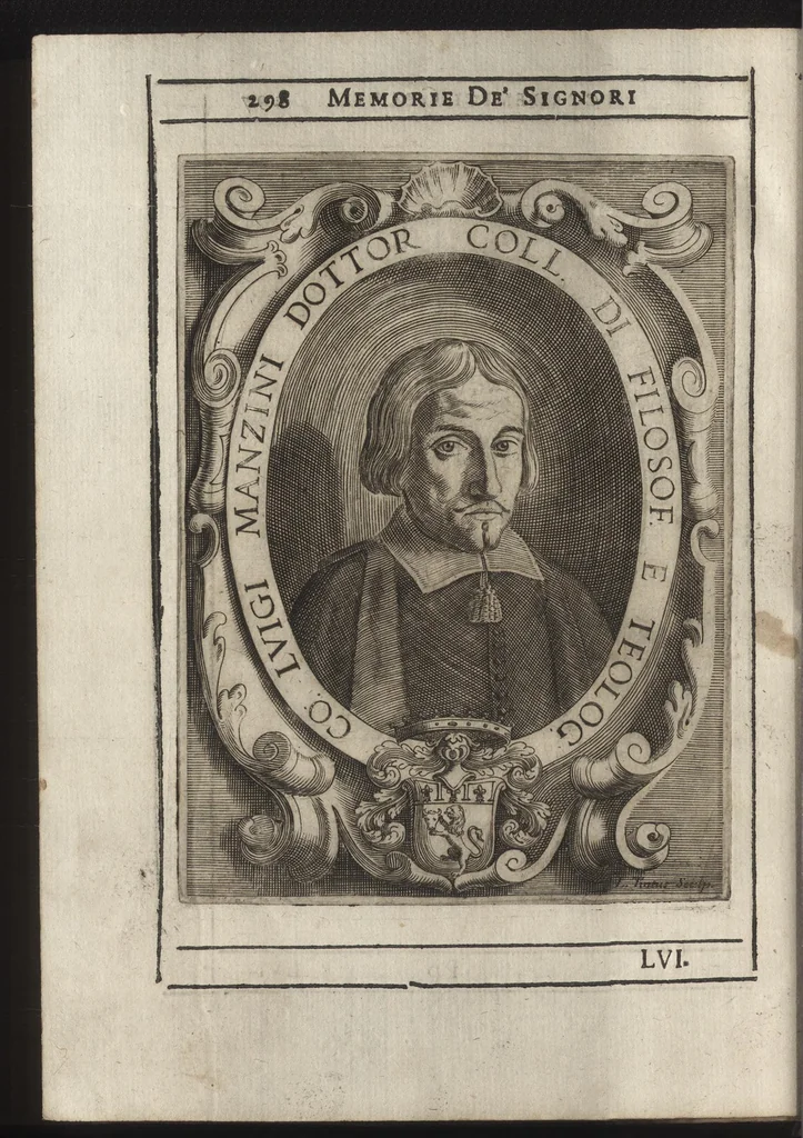 An illustration from Memorie imprese, e ritratti de' signori Accademici Gelati di Bologna, 1672, leaf 337