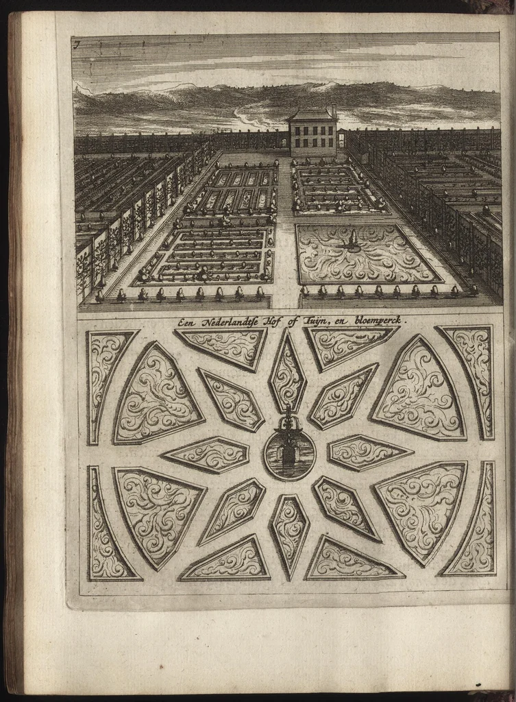 An illustration from Het vermakelijck landt-leven : bestaende in de volgende deelen .., 1669, leaf 117