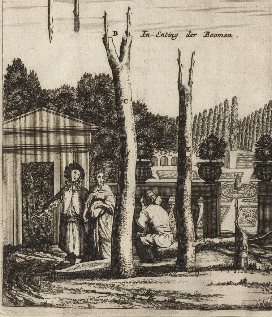 An illustration from Het vermakelijck landt-leven : bestaende in de volgende deelen .., 1669, leaf 129