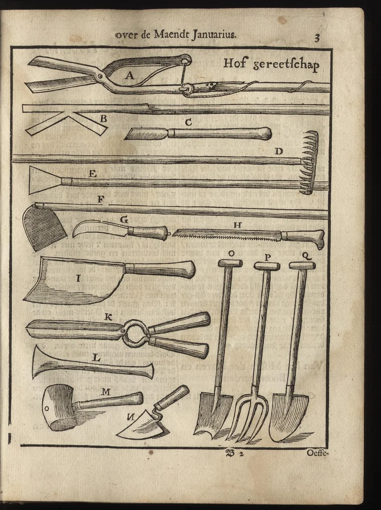 An illustration from Het vermakelijck landt-leven : bestaende in de volgende deelen .., 1669, leaf 16