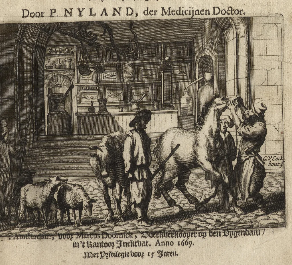 An illustration from Het vermakelijck landt-leven : bestaende in de volgende deelen .., 1669, leaf 234