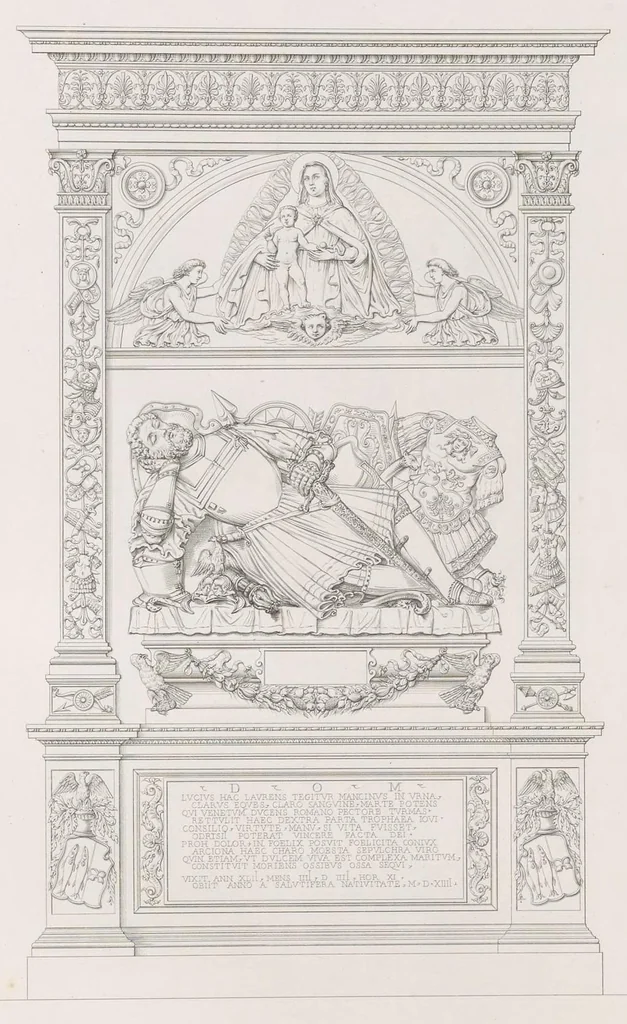 An illustration from Raccolta di monumenti sacri e sepolcrali scolpiti in Roma nei secoli XV. e XVI, 1853, leaf 226