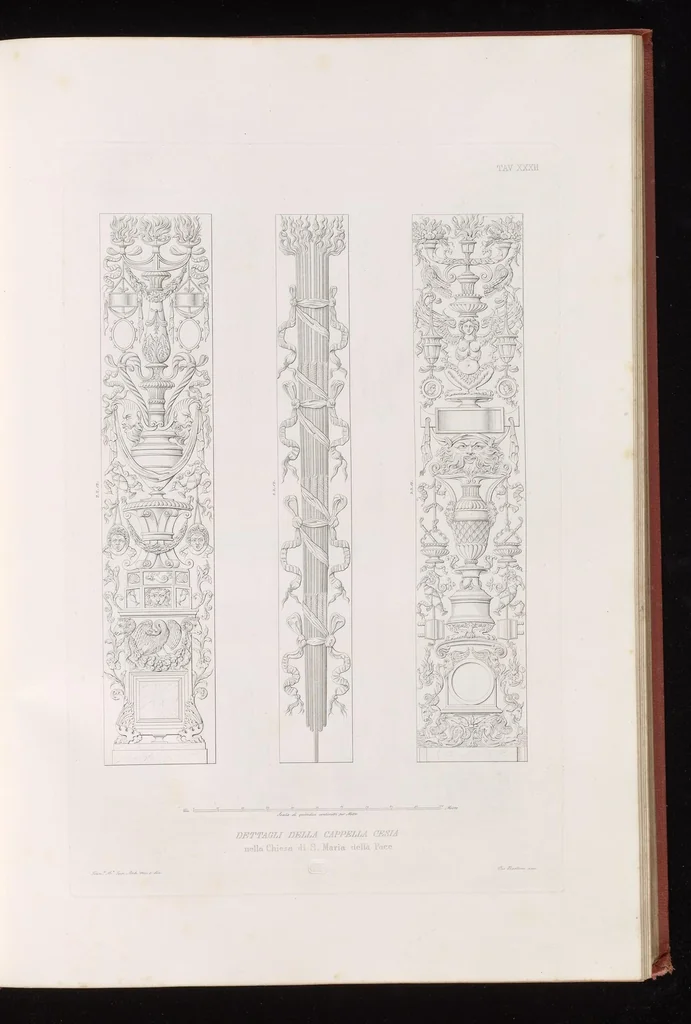 An illustration from Raccolta di monumenti sacri e sepolcrali scolpiti in Roma nei secoli XV. e XVI, 1853, leaf 88