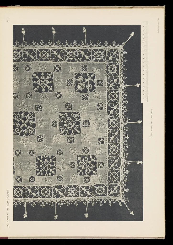 An illustration from Collection de dentelles anciennes, 1900, leaf 10
