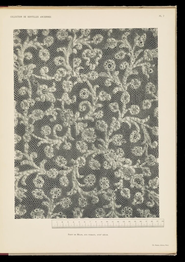 An illustration from Collection de dentelles anciennes, 1900, leaf 18