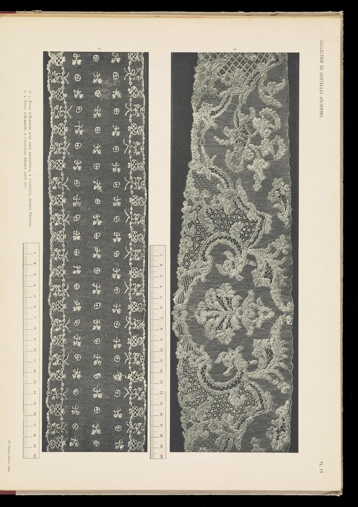 An illustration from Collection de dentelles anciennes, 1900, leaf 26