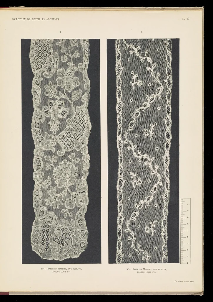 An illustration from Collection de dentelles anciennes, 1900, leaf 38