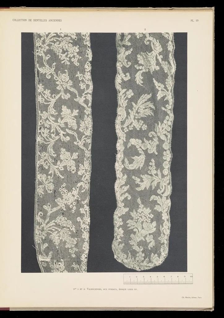 An illustration from Collection de dentelles anciennes, 1900, leaf 42