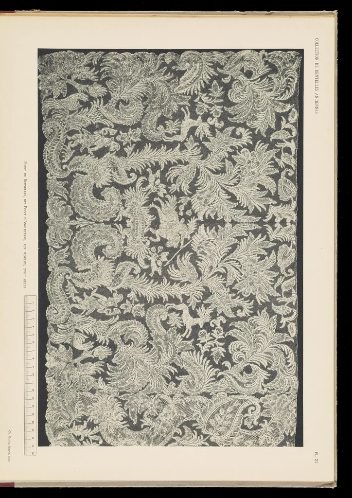 An illustration from Collection de dentelles anciennes, 1900, leaf 46