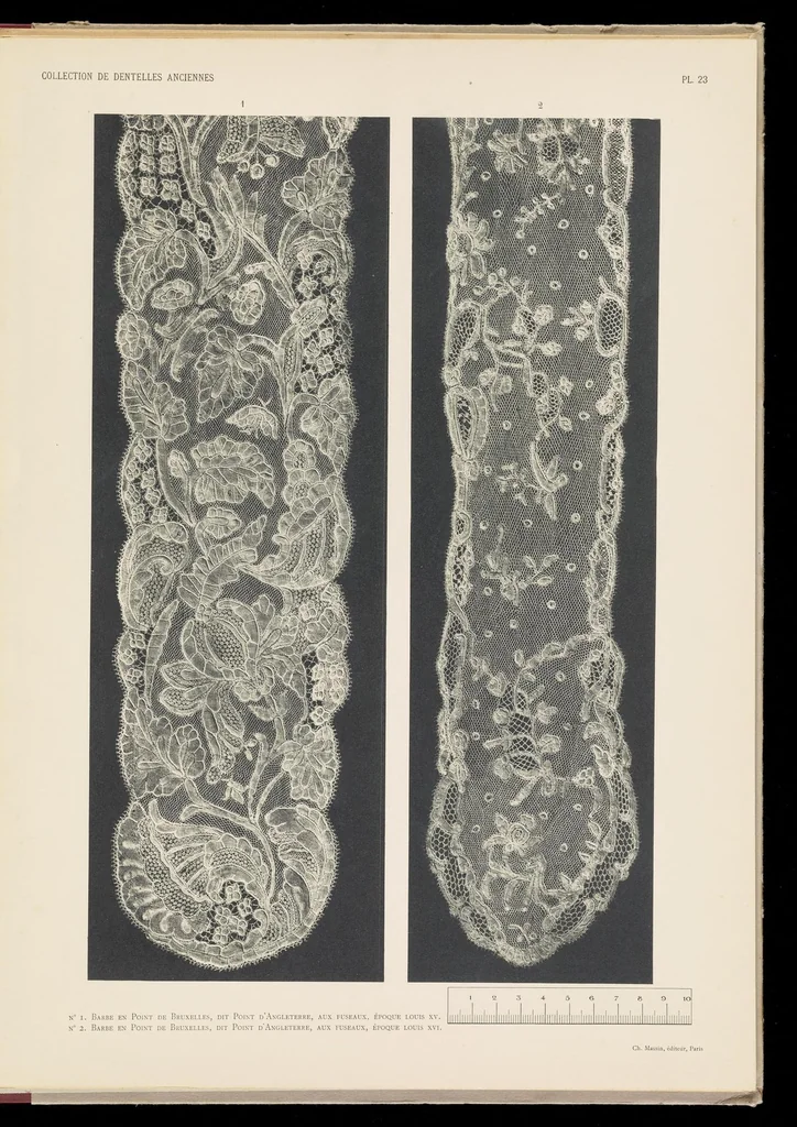 An illustration from Collection de dentelles anciennes, 1900, leaf 50