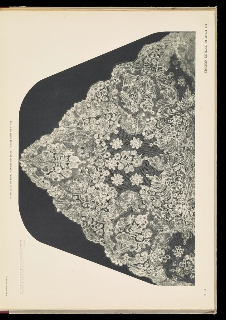 An illustration from Collection de dentelles anciennes, 1900, leaf 58