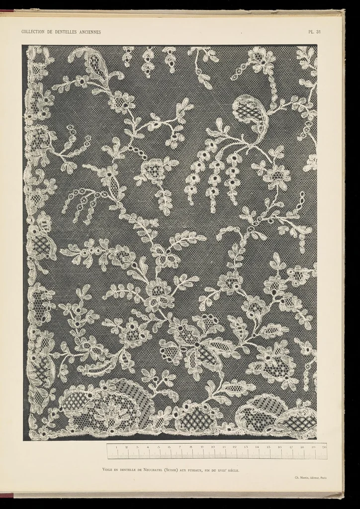 An illustration from Collection de dentelles anciennes, 1900, leaf 66