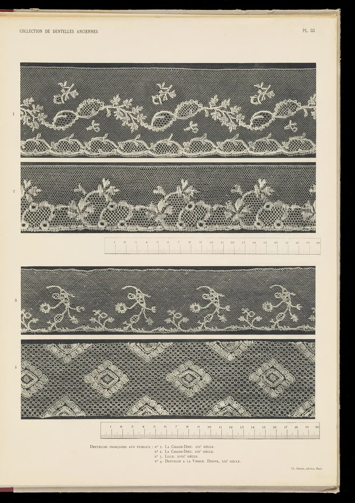 An illustration from Collection de dentelles anciennes, 1900, leaf 70