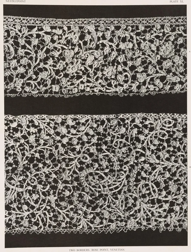 An illustration from Antique laces of American collectors; text by Frances Morris and Marian Hague, 1920, leaf 32