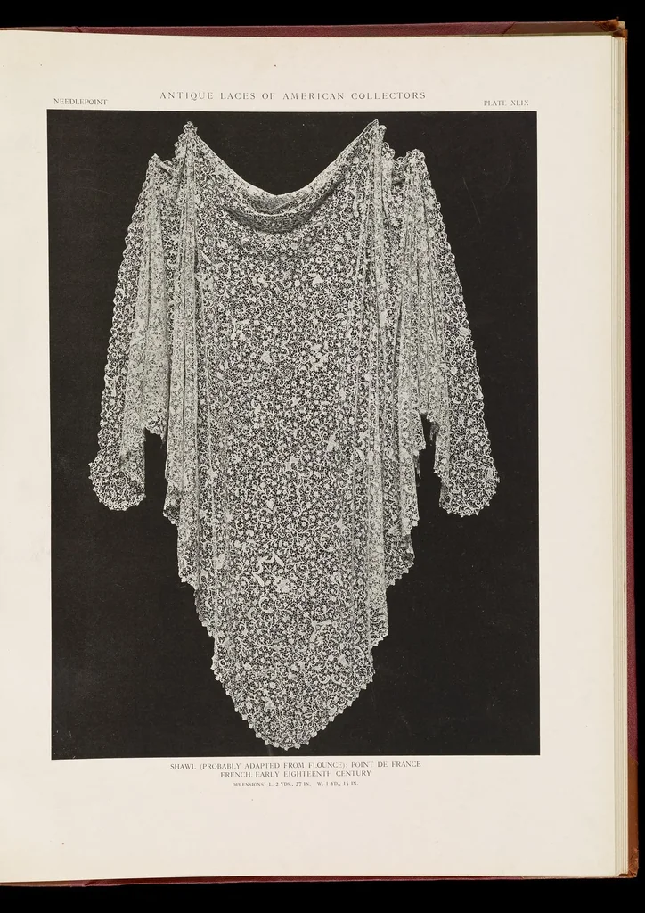 An illustration from Antique laces of American collectors; text by Frances Morris and Marian Hague, 1920, leaf 38