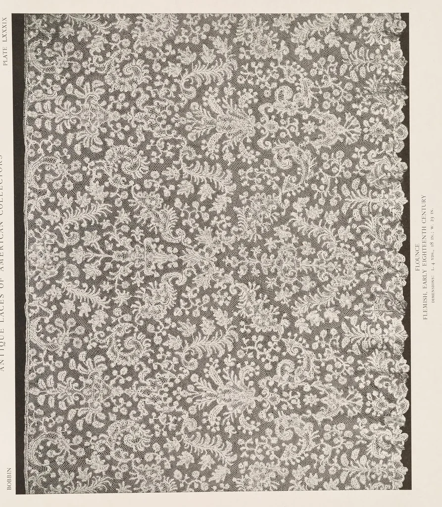 An illustration from Antique laces of American collectors; text by Frances Morris and Marian Hague, 1920, leaf 90